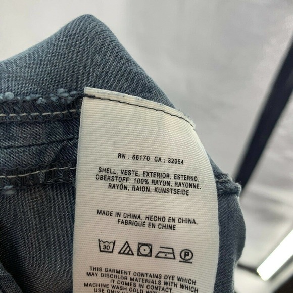 Anthropologie Hei Hei Bradey Chambray Trousers 27 - Picture 9 of 12